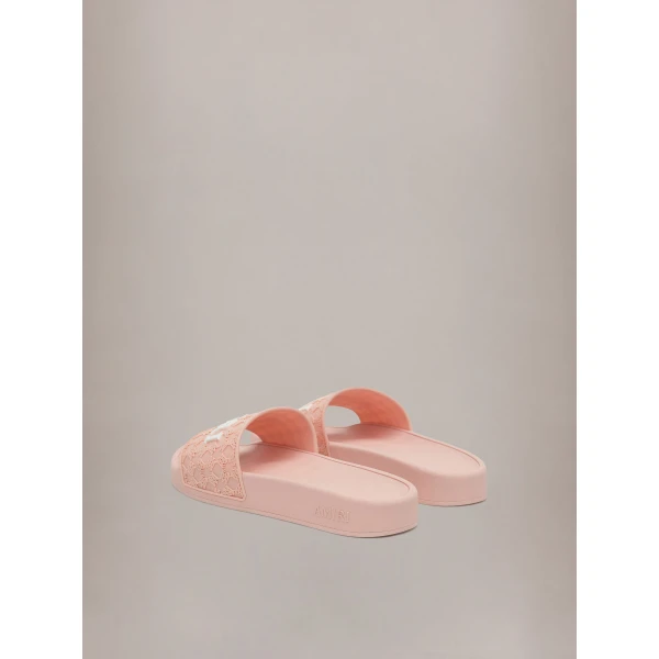 Amiri MA Quad Pool Slide in Evening Sand, view 4 | Flip Flops & Slides | Luxury Shoes 