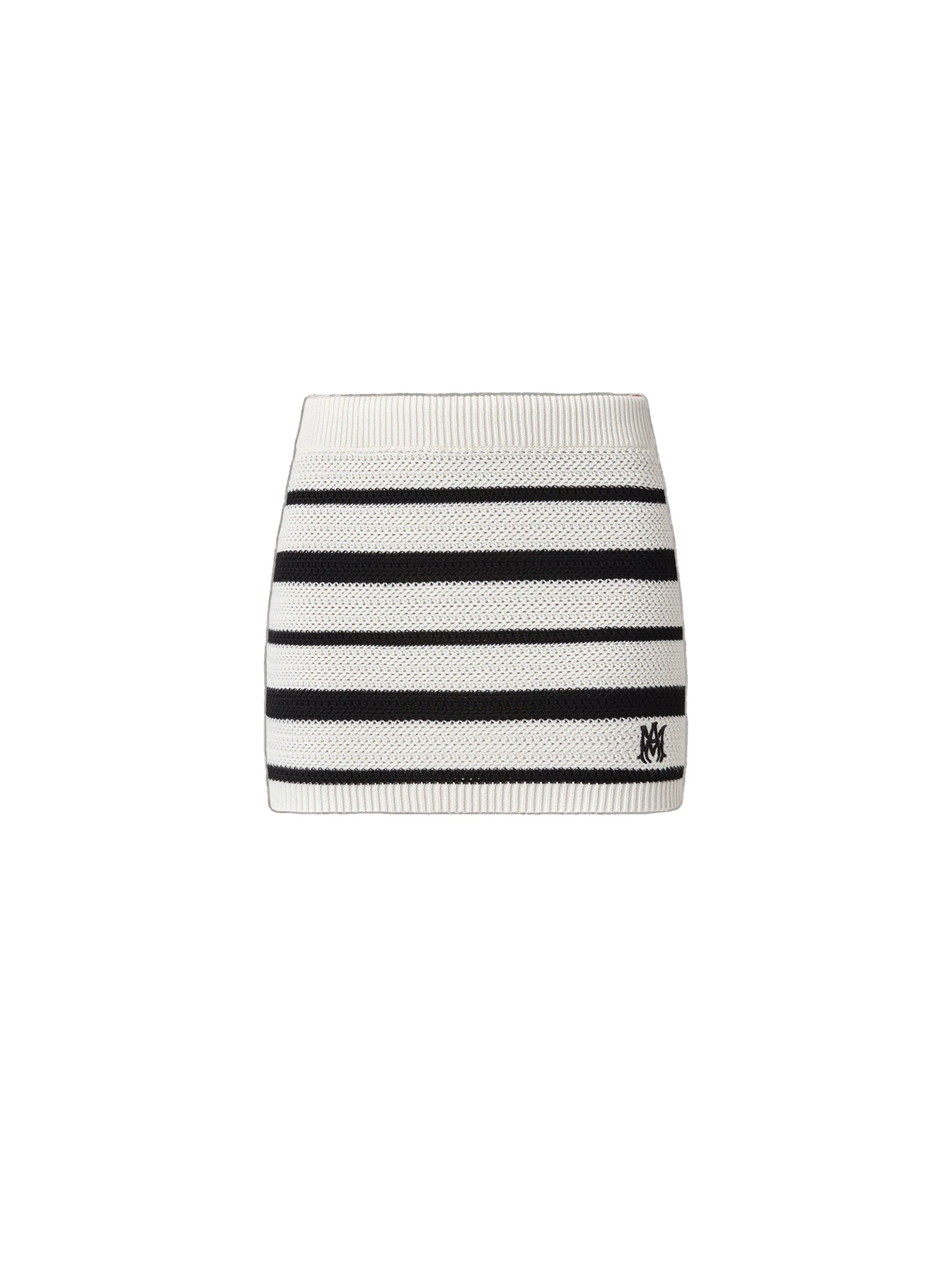 Amiri MA Striped Mini Skirt in Black Alabaster Amiri MA Striped Mini Skirt in Black Alabaster | Mini Skirts | Luxury Shoes
