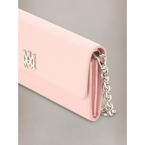 Amiri MA Wallet On Chain in Pink, view 3 | Wallets & Purses | Luxury Shoes 