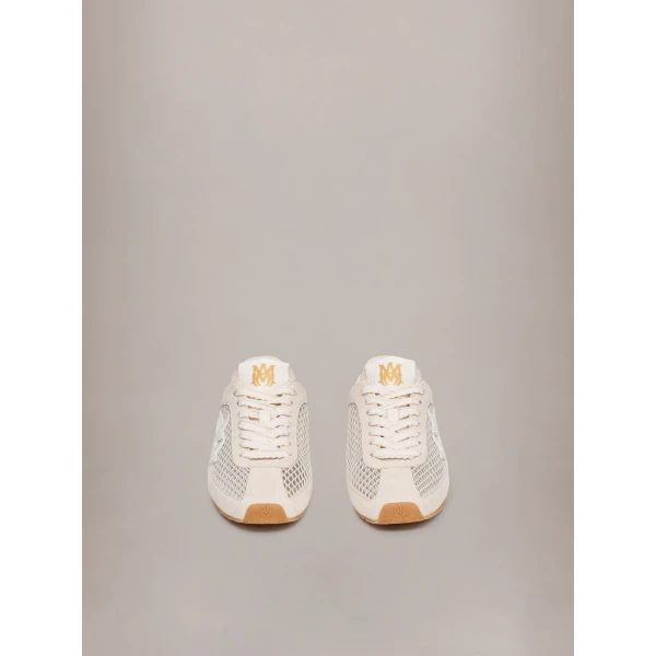 Amiri Mesh Pacific Flat Sneakers in Alabaster, view 3 | Sneakers | Luxury Shoes 