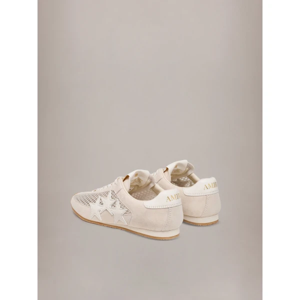 Amiri Mesh Pacific Flat Sneakers in Alabaster, view 4 | Sneakers | Luxury Shoes 