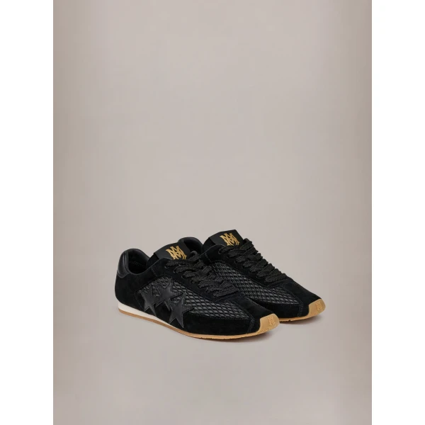 Amiri Mesh Pacific Flat Sneakers in Black, view 2 | Sneakers | Luxury Shoes 