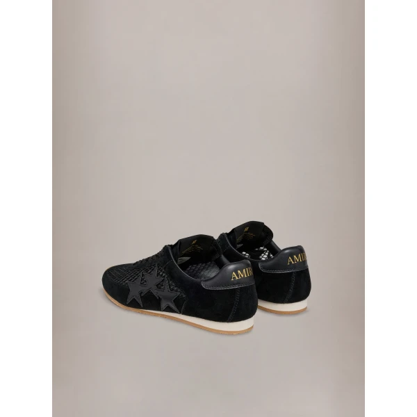 Amiri Mesh Pacific Flat Sneakers in Black, view 4 | Sneakers | Luxury Shoes 