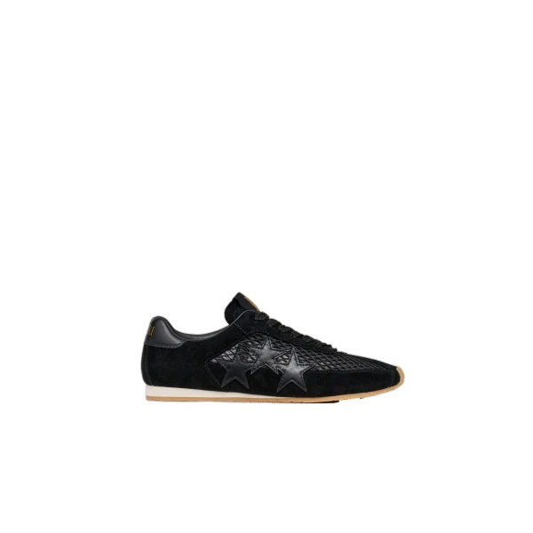 Amiri Mesh Pacific Flat Sneakers in Black | Sneakers | Luxury Shoes 