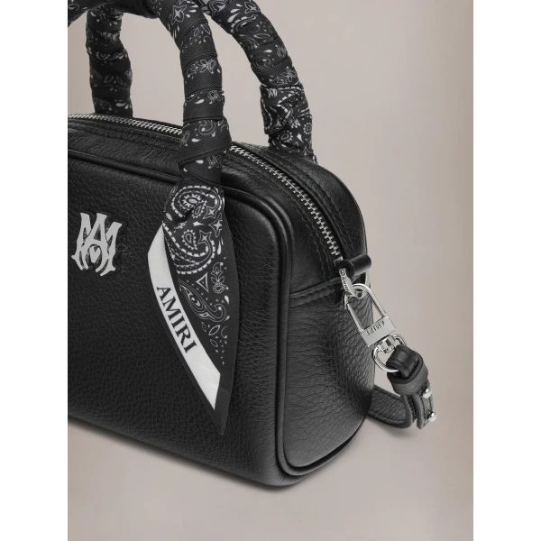 Amiri Micro Bowling Bag in Black, view 4 | Mini Bags | Luxury Shoes 