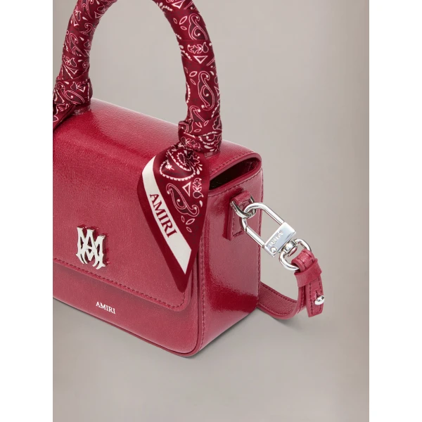 Amiri Micro MA Bag in Red Rose, view 3 | Mini Bags | Luxury Shoes 
