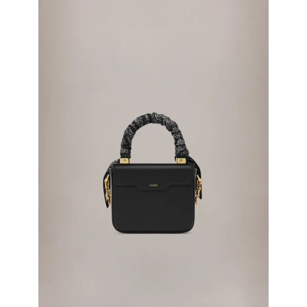 Amiri Micro MA Bag with Chain Handle in Black, view 2 | Mini Bags | Luxury Shoes 