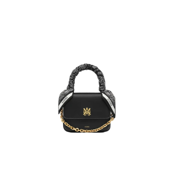Amiri Micro MA Bag with Chain Handle in Black | Mini Bags | Luxury Shoes 