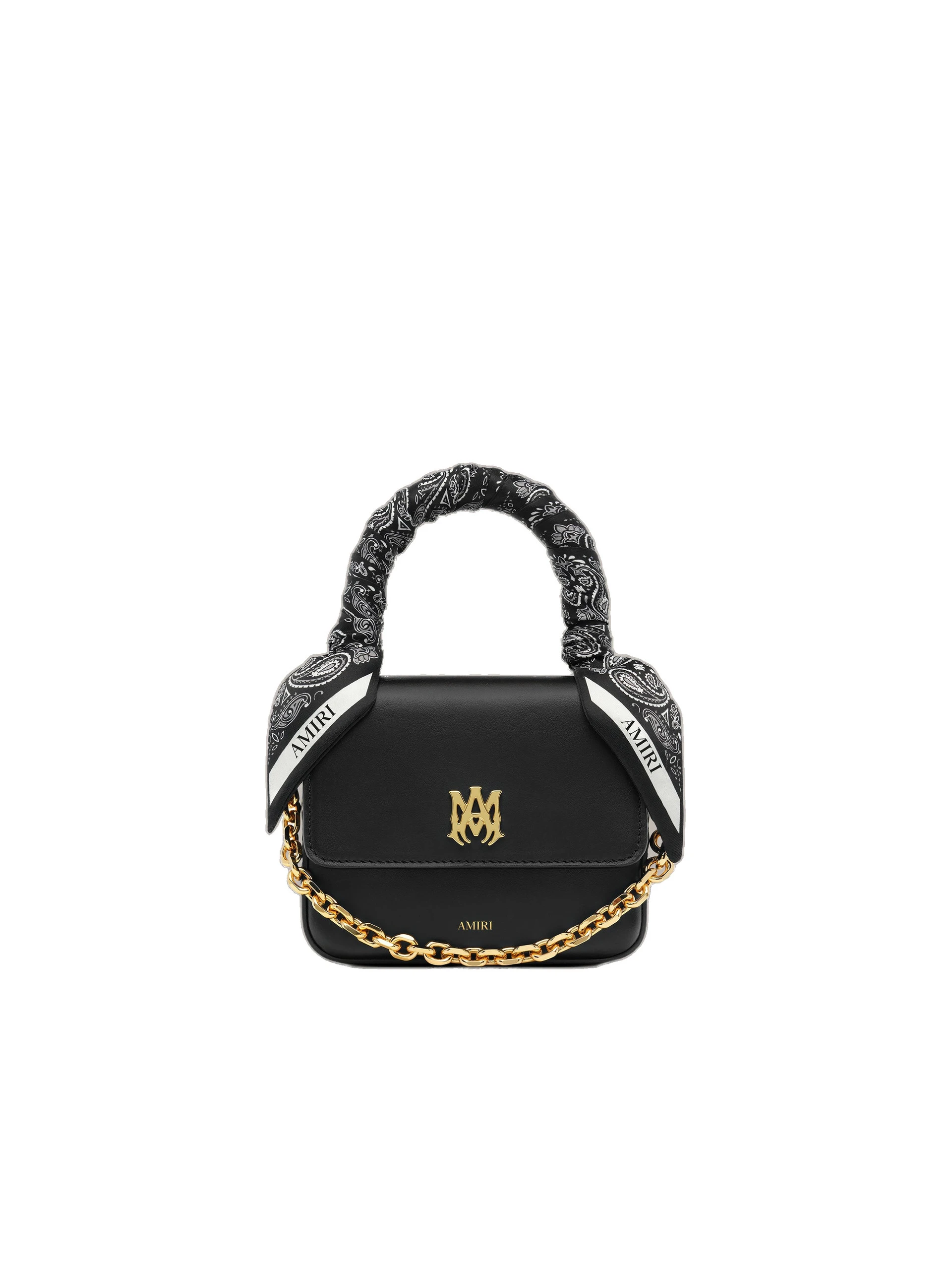 Amiri Micro MA Bag with Chain Handle in Black Amiri Micro MA Bag with Chain Handle in Black | Mini Bags | Luxury Shoes