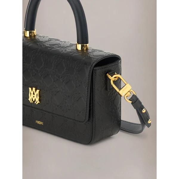 Amiri Micro MA Long Bag in Black, view 4 | Mini Bags | Luxury Shoes 