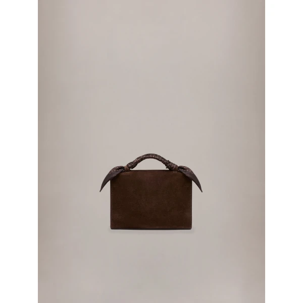 Amiri Micro MA Pochette Bag in Dark Brown, view 3 | Mini Bags | Luxury Shoes 