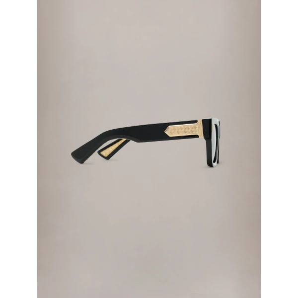 Amiri Mulholland Sunglasses in Black Gold, view 3 | Sunglasses | Luxury Shoes 