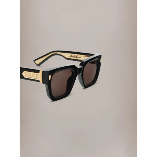 Amiri Mulholland Sunglasses in Black Gold, view 4 | Sunglasses | Luxury Shoes 