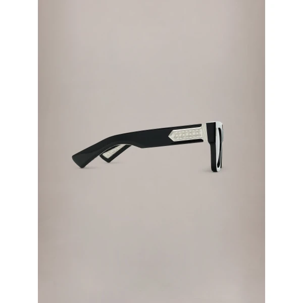 Amiri Mulholland Sunglasses in Black Silver, view 3 | Sunglasses | Luxury Shoes 