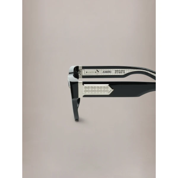 Amiri Mulholland Sunglasses in Black Silver, view 6 | Sunglasses | Luxury Shoes 