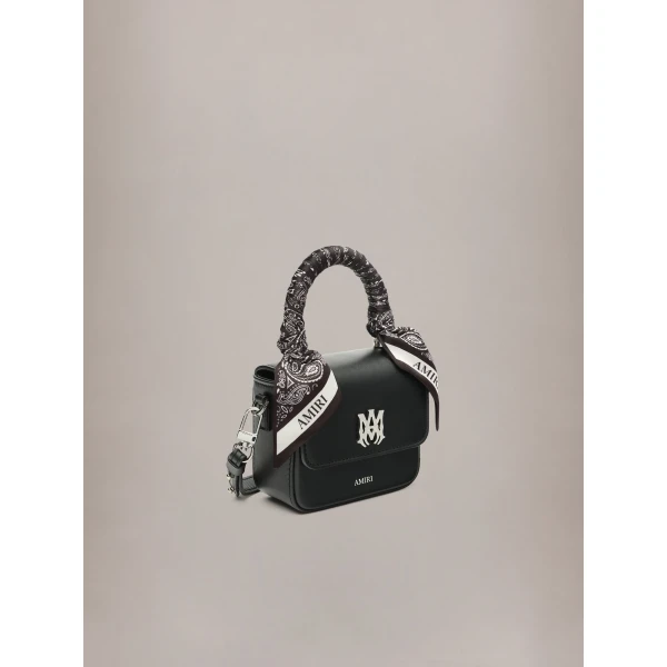 Amiri Nano MA Bag in Black, view 3 | Mini Bags | Luxury Shoes 