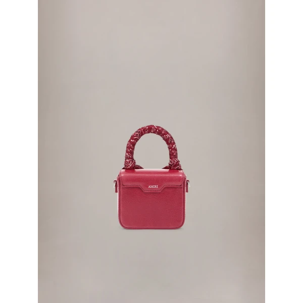 Amiri Nano MA Bag in Red Rose, view 2 | Mini Bags | Luxury Shoes 