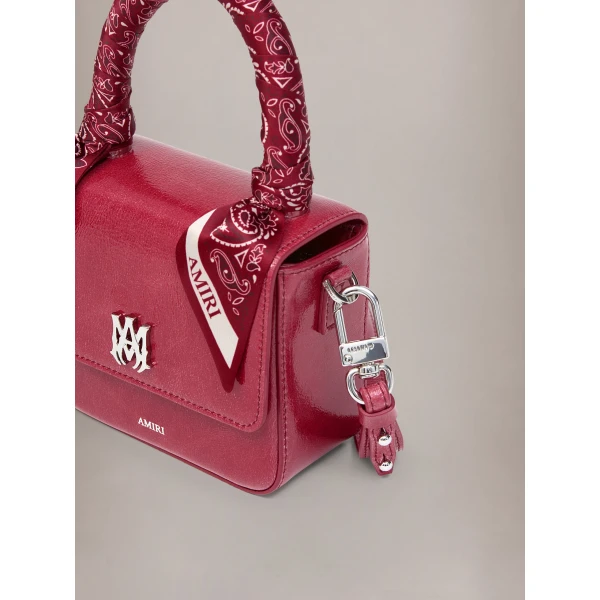 Amiri Nano MA Bag in Red Rose, view 3 | Mini Bags | Luxury Shoes 