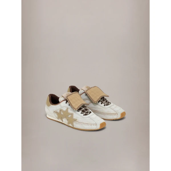Amiri Pacific Flat Sneakers in Alabaster, view 2 | Sneakers | Luxury Shoes 