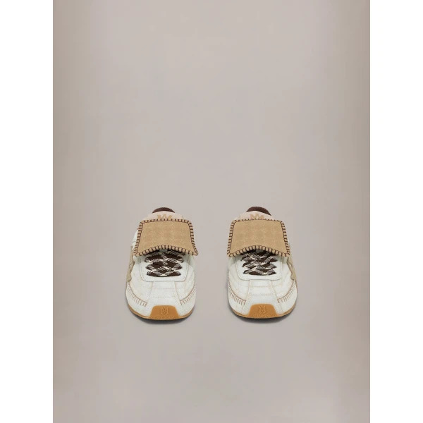 Amiri Pacific Flat Sneakers in Alabaster, view 3 | Sneakers | Luxury Shoes 