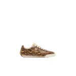Amiri Python Embossed Coastline Sneakers in Brown | Sneakers | Luxury Shoes 
