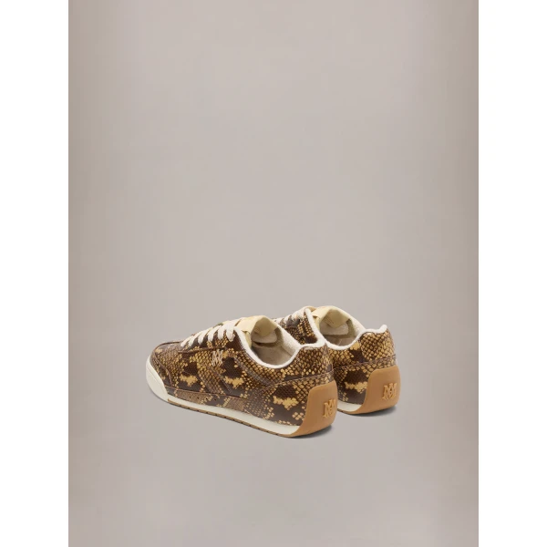 Amiri Python Embossed Coastline Sneakers in Brown, view 4 | Sneakers | Luxury Shoes 
