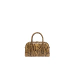 Amiri Python Embossed MA Bowling Bag in Brown | Totes & Top-Handle Bags | Luxury Shoes 
