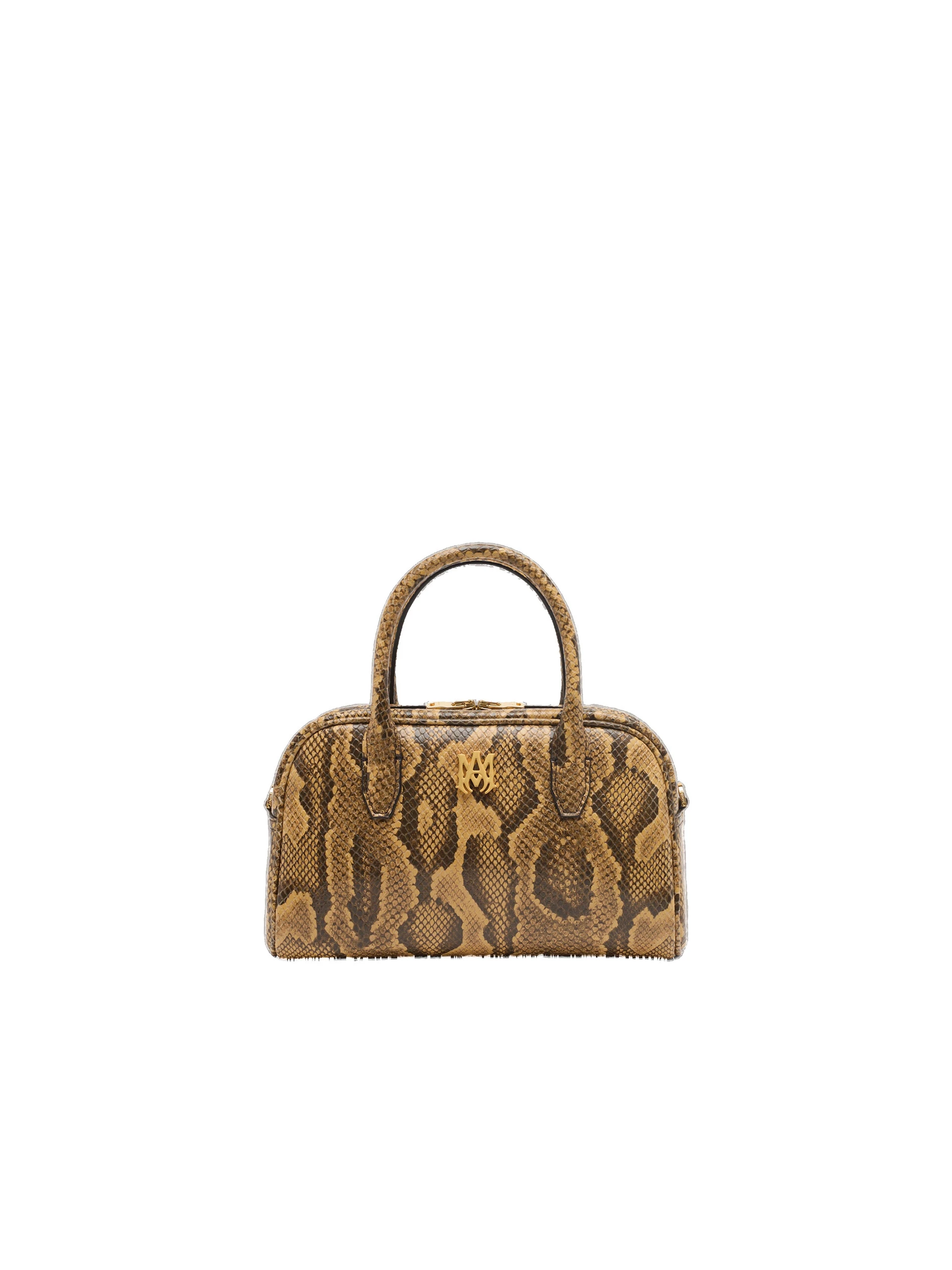 Amiri Python Embossed MA Bowling Bag in Brown Amiri Python Embossed MA Bowling Bag in Brown | Totes & Top-Handle Bags | Luxury Shoes