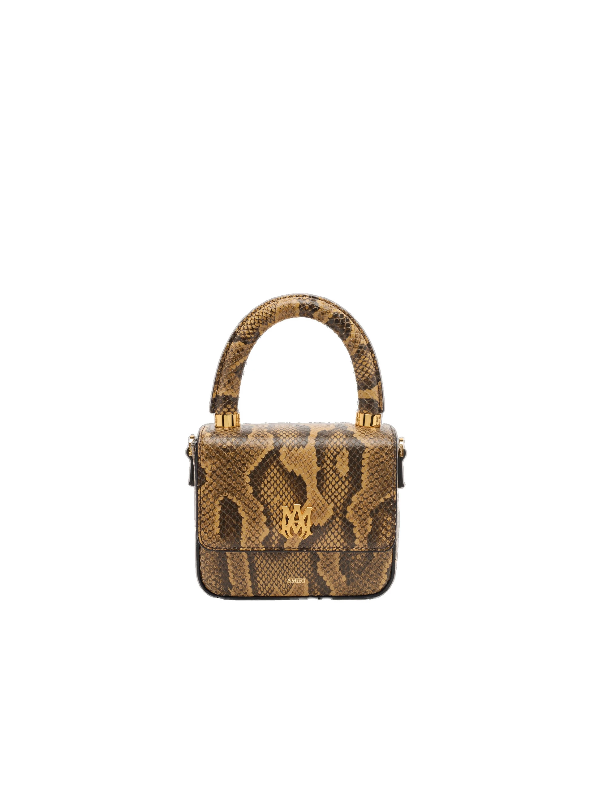 Amiri Python Embossed Micro MA Bag in Brown Amiri Python Embossed Micro MA Bag in Brown | Mini Bags | Luxury Shoes