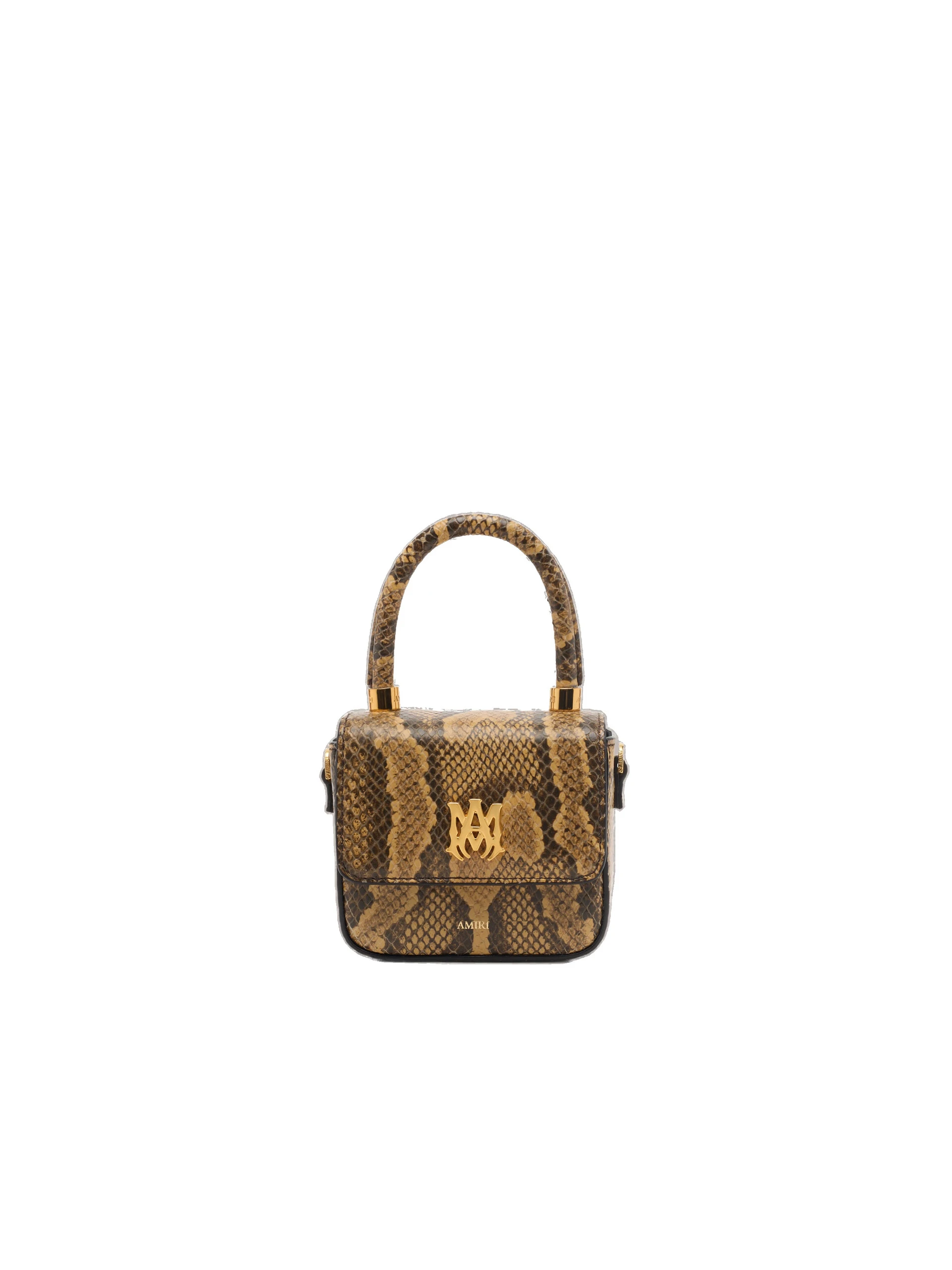 Amiri Python Embossed Nano MA Bag in Brown Amiri Python Embossed Nano MA Bag in Brown | Mini Bags | Luxury Shoes