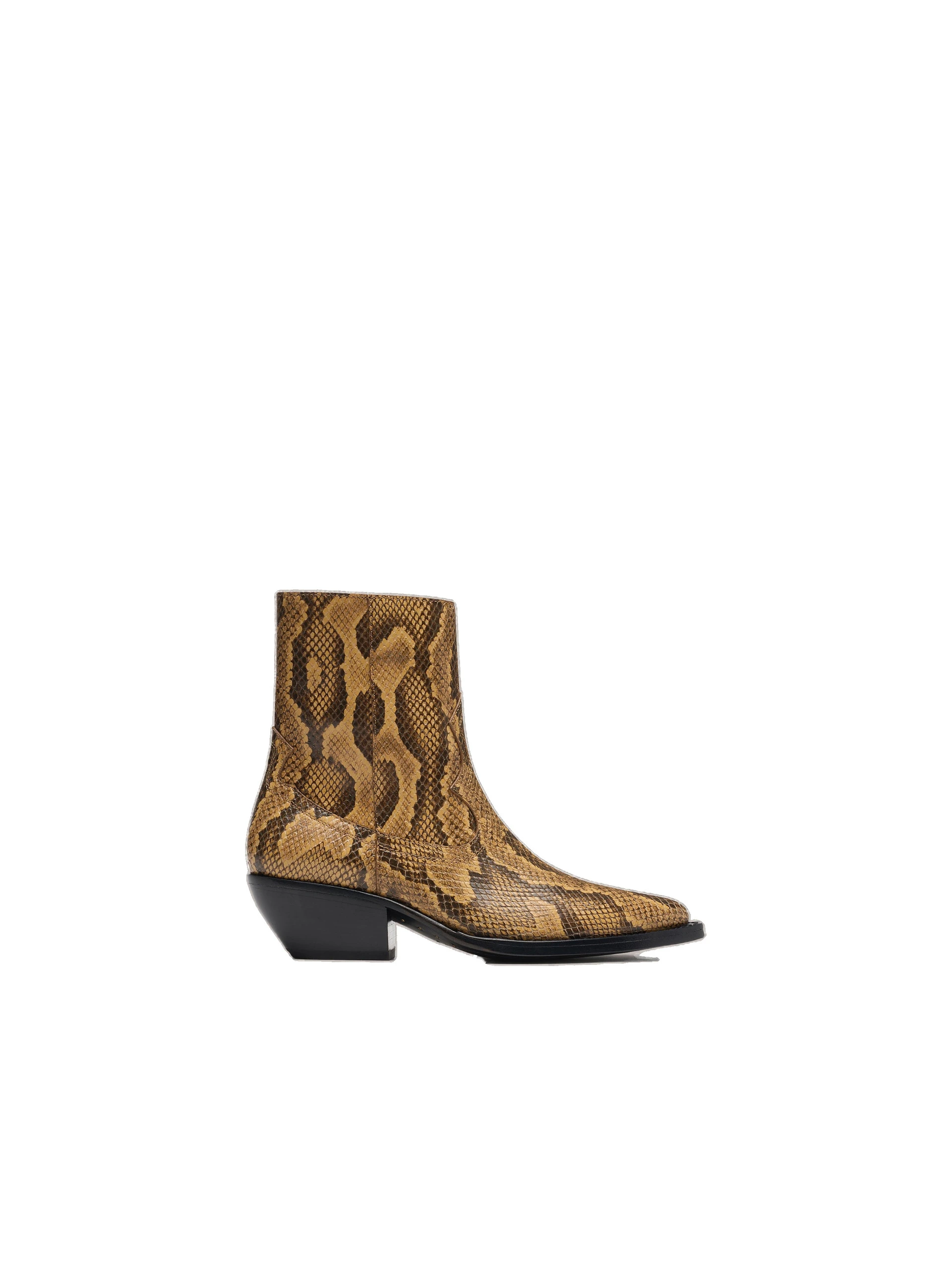 Amiri Python Embossed Print Ryder Boot in Brown Amiri Python Embossed Print Ryder Boot in Brown | Boots | Luxury Shoes