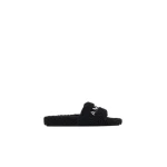 Amiri Shearling Slide in Black | Flip Flops & Slides | Luxury Shoes 