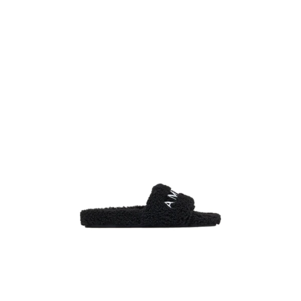 Amiri Shearling Slide in Black
