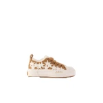 Amiri Shearling Stars Court Low Sneakers in Tan | Sneakers | Luxury Shoes 
