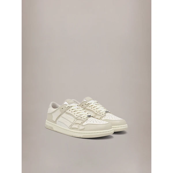Amiri Skel-Top Low Sneakers in Alabaster, view 2 | Sneakers | Luxury Shoes 