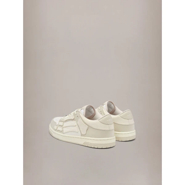 Amiri Skel-Top Low Sneakers in Alabaster, view 4 | Sneakers | Luxury Shoes 