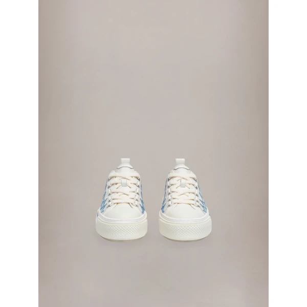 Amiri Stars Court Low Sneakers in Ocean Sky, view 3 | Sneakers | Luxury Shoes 