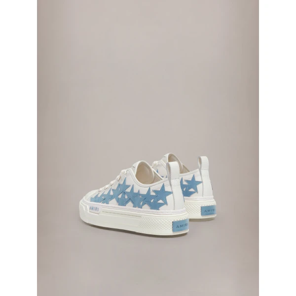 Amiri Stars Court Low Sneakers in Ocean Sky, view 4 | Sneakers | Luxury Shoes 