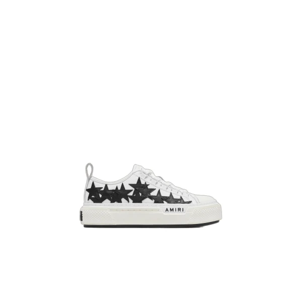 Stars Court Low Sneakers in White Black