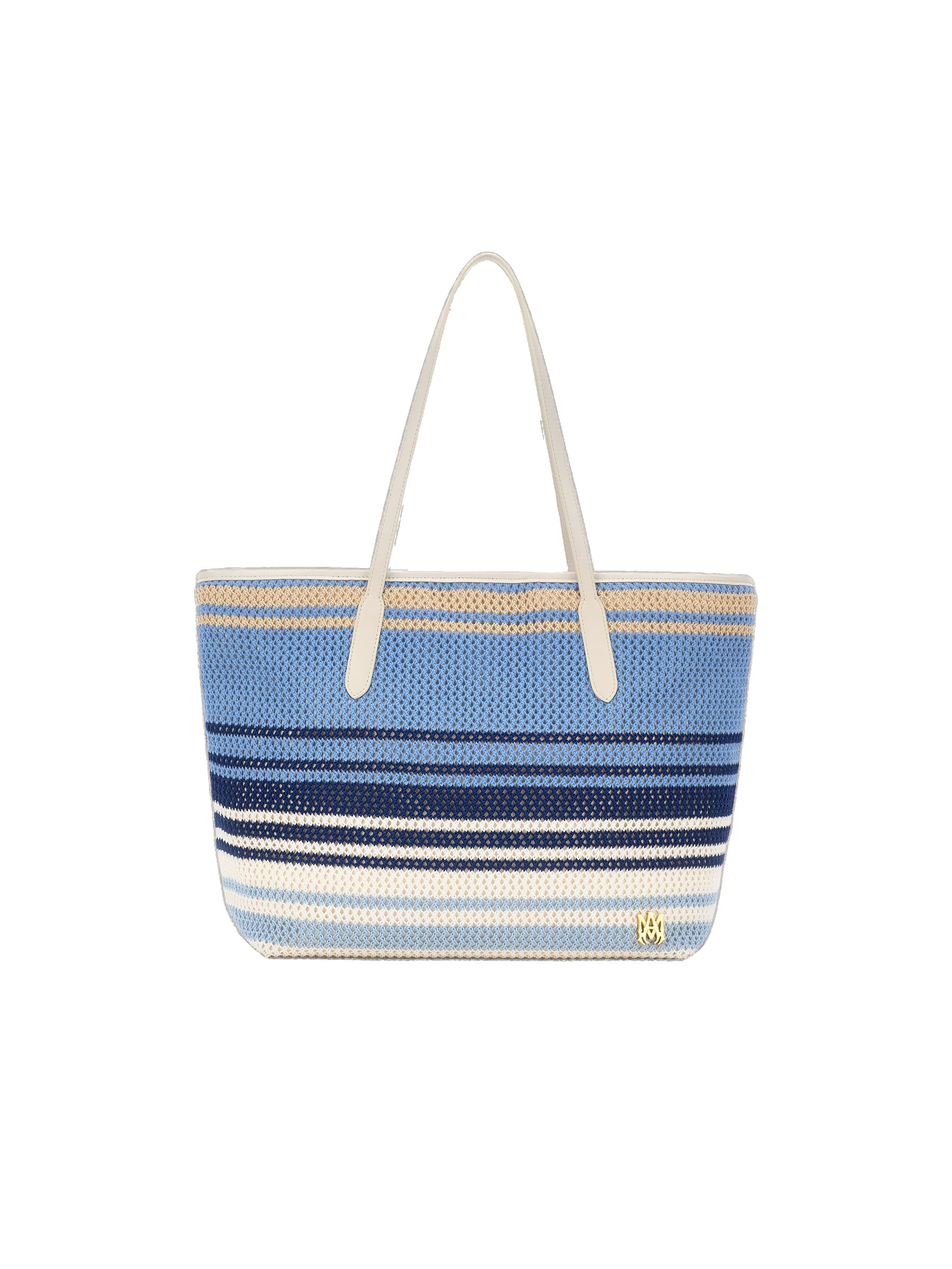 Amiri Striped Canvas Tote in Blue Amiri Striped Canvas Tote in Blue | Totes & Top-Handle Bags | Luxury Shoes