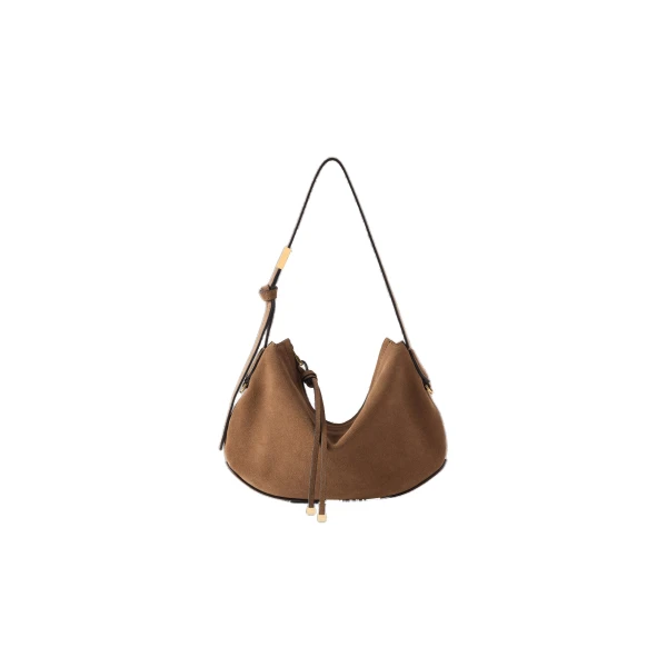 Amiri Suede Baby Biscotto Bag in Brown | Shoulder & Crossbody Bags | Luxury Shoes 