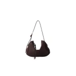 Amiri Suede Baby Biscotto Bag in Dark Brown | Shoulder & Crossbody Bags | Luxury Shoes 