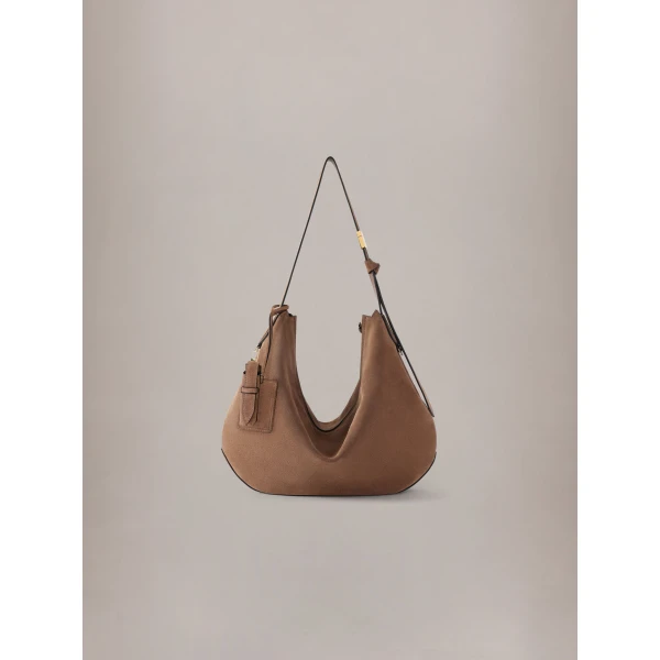 Amiri Suede Biscotto Shoulder Bag in Brown, view 2 | Shoulder & Crossbody Bags | Luxury Shoes 