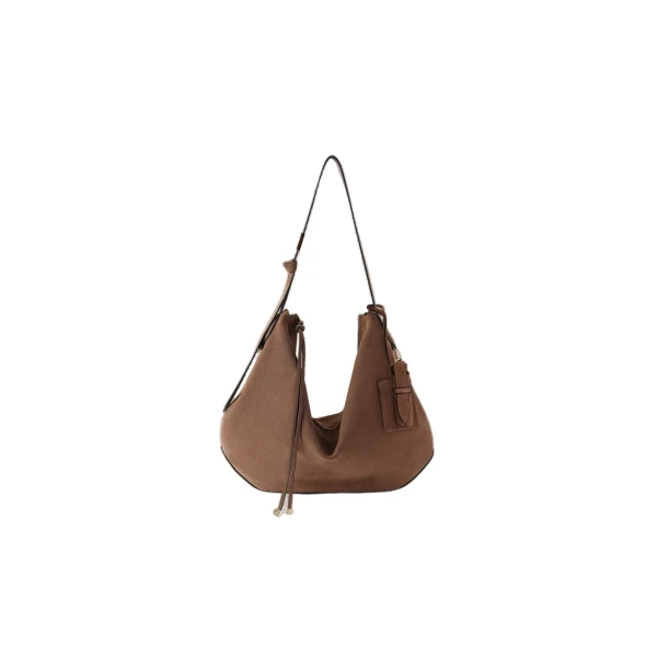 Amiri Suede Biscotto Shoulder Bag in Brown | Shoulder & Crossbody Bags | Luxury Shoes 