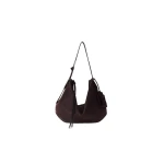 Amiri Suede Biscotto Shoulder Bag in Dark Brown | Shoulder & Crossbody Bags | Luxury Shoes 
