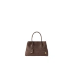 Amiri Suede Croc Honey 40 Tote in Dark Brown | Totes & Top-Handle Bags | Luxury Shoes 