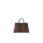 Amiri Suede Croc Honey 50 Tote in Dark Brown | Totes & Top-Handle Bags | Luxury Shoes 