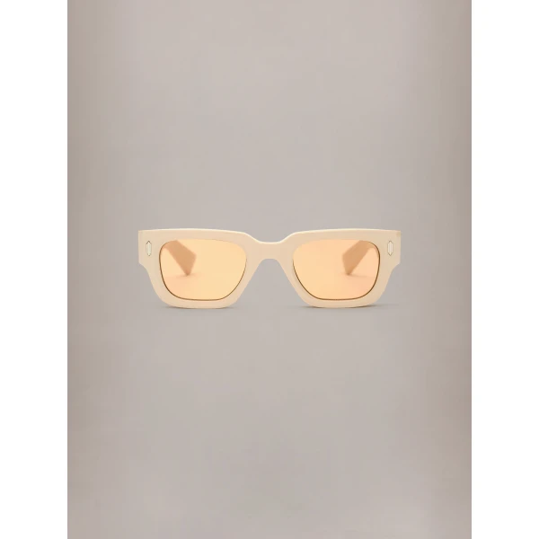 Amiri Venice Exposed Sunglasses in Alabaster, view 2 | Sunglasses | Luxury Shoes 
