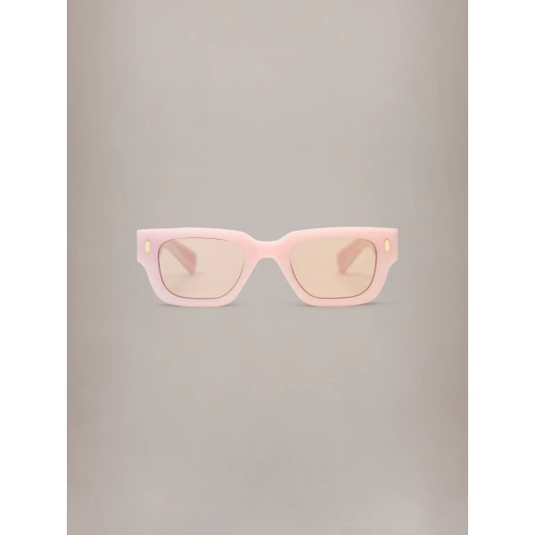 Amiri Venice Exposed Sunglasses in Dusty Peach, view 2 | Sunglasses | Luxury Shoes 