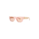 Amiri Venice Exposed Sunglasses in Dusty Peach | Sunglasses | Luxury Shoes 